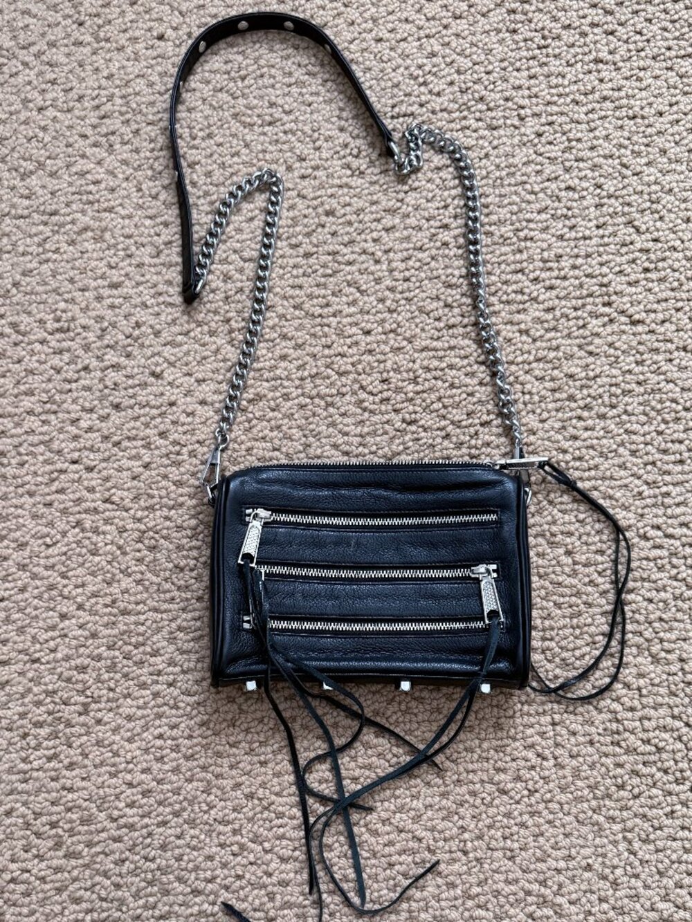 Rebecca Minkoff black leather crossbody